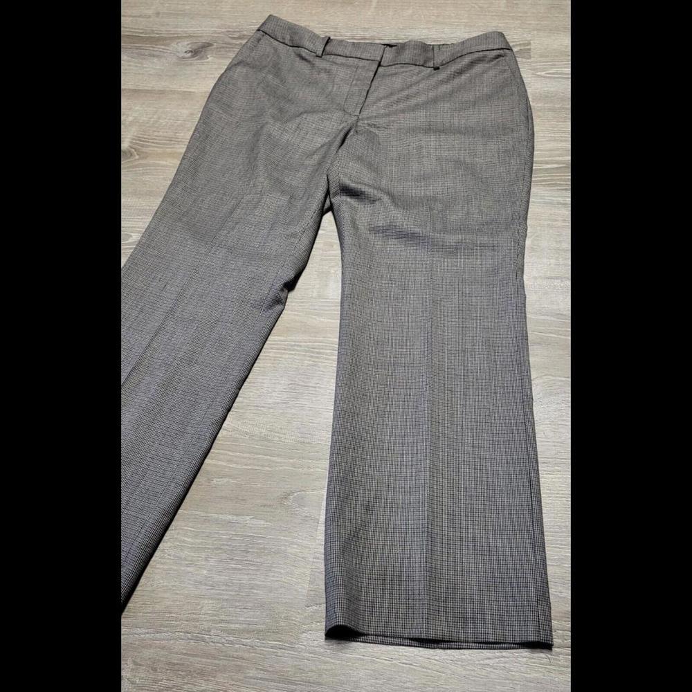 Talbots Size 16P Houndstooth Black Wool Blend Lined Classic Fit Slacks  Pants